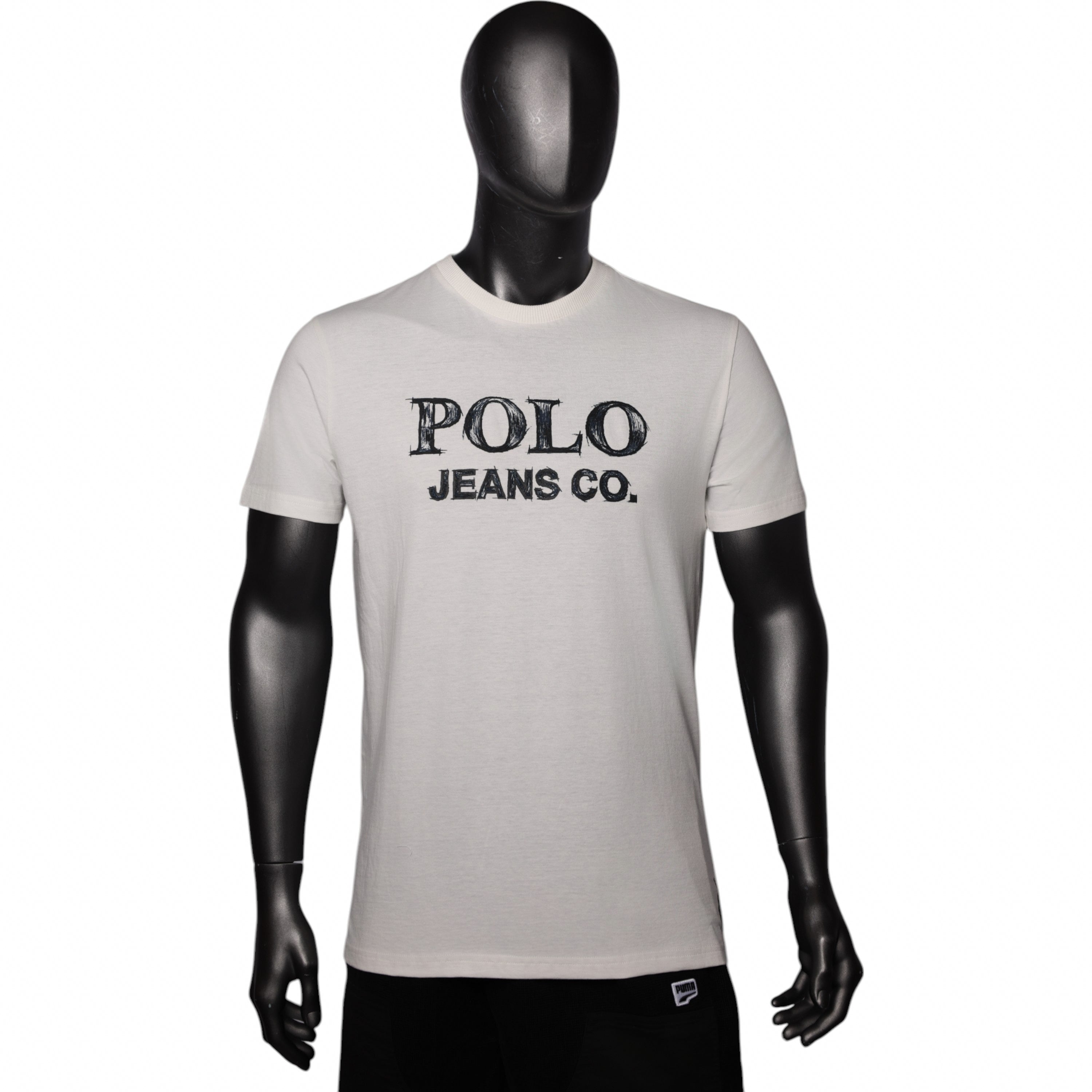Polo T-Shirt Logo White